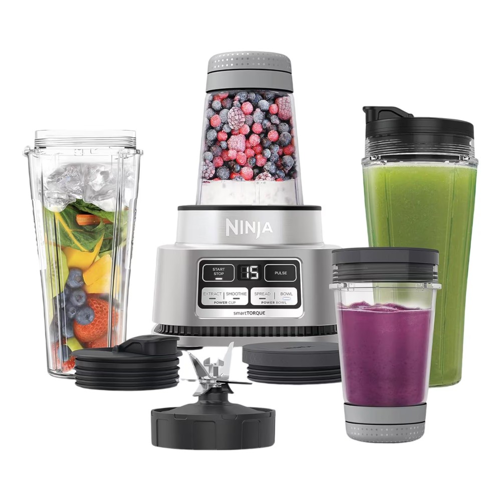 Ninja Foodi Power Nutri Duo Blender CB102ME Silver 1100W