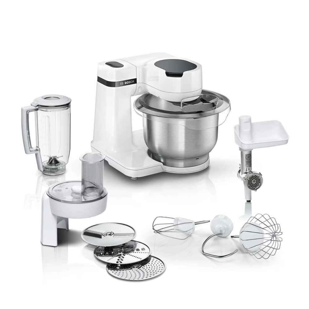 Bosch Kitchen Machine 700W, Large 3.8 ltr. 4 speed- 1 year Manufacturer Warranty, Made in Slovenia, MUMS2EW30G
