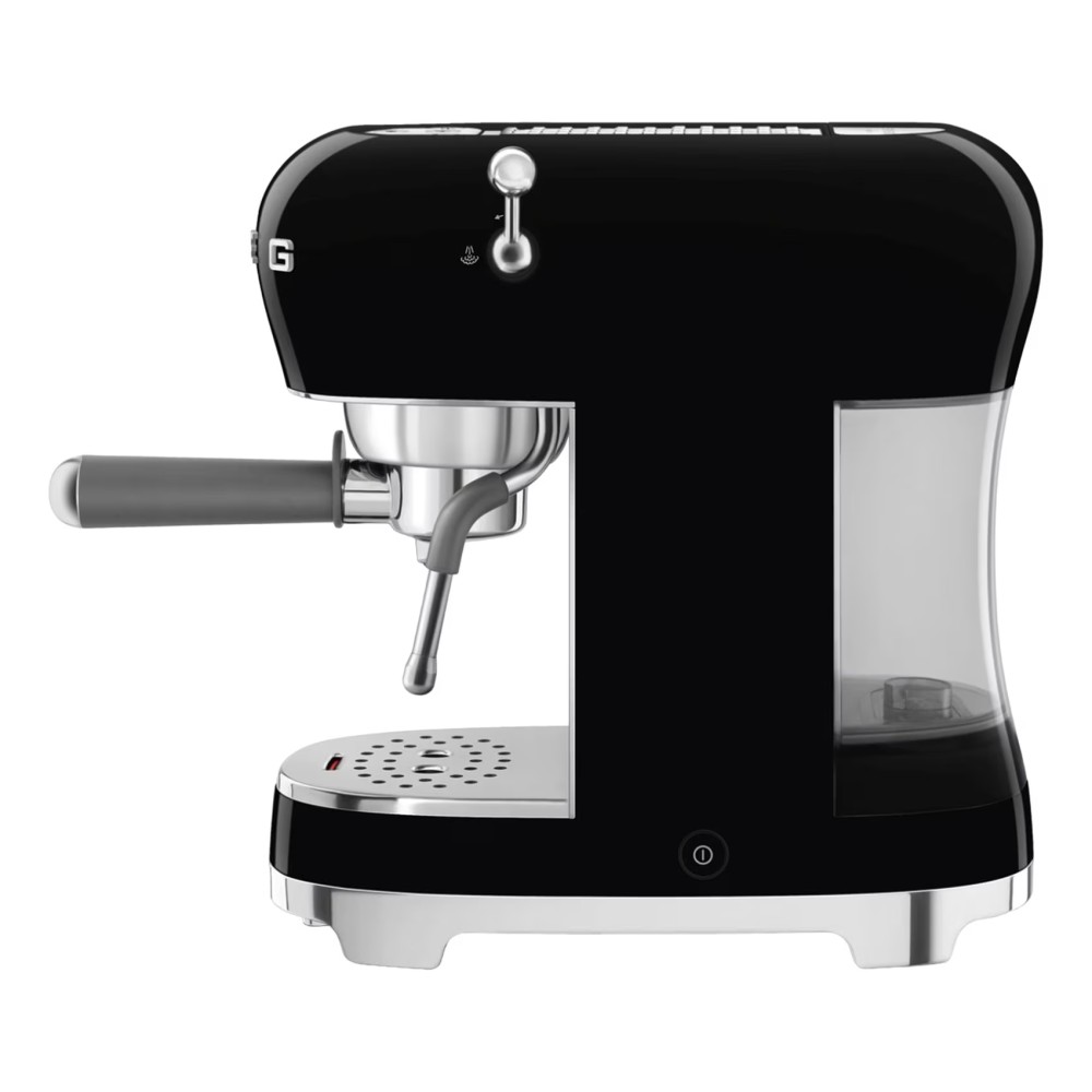 Smeg Espresso Coffee Machine with Pump ECF02BLUK Black 1350W