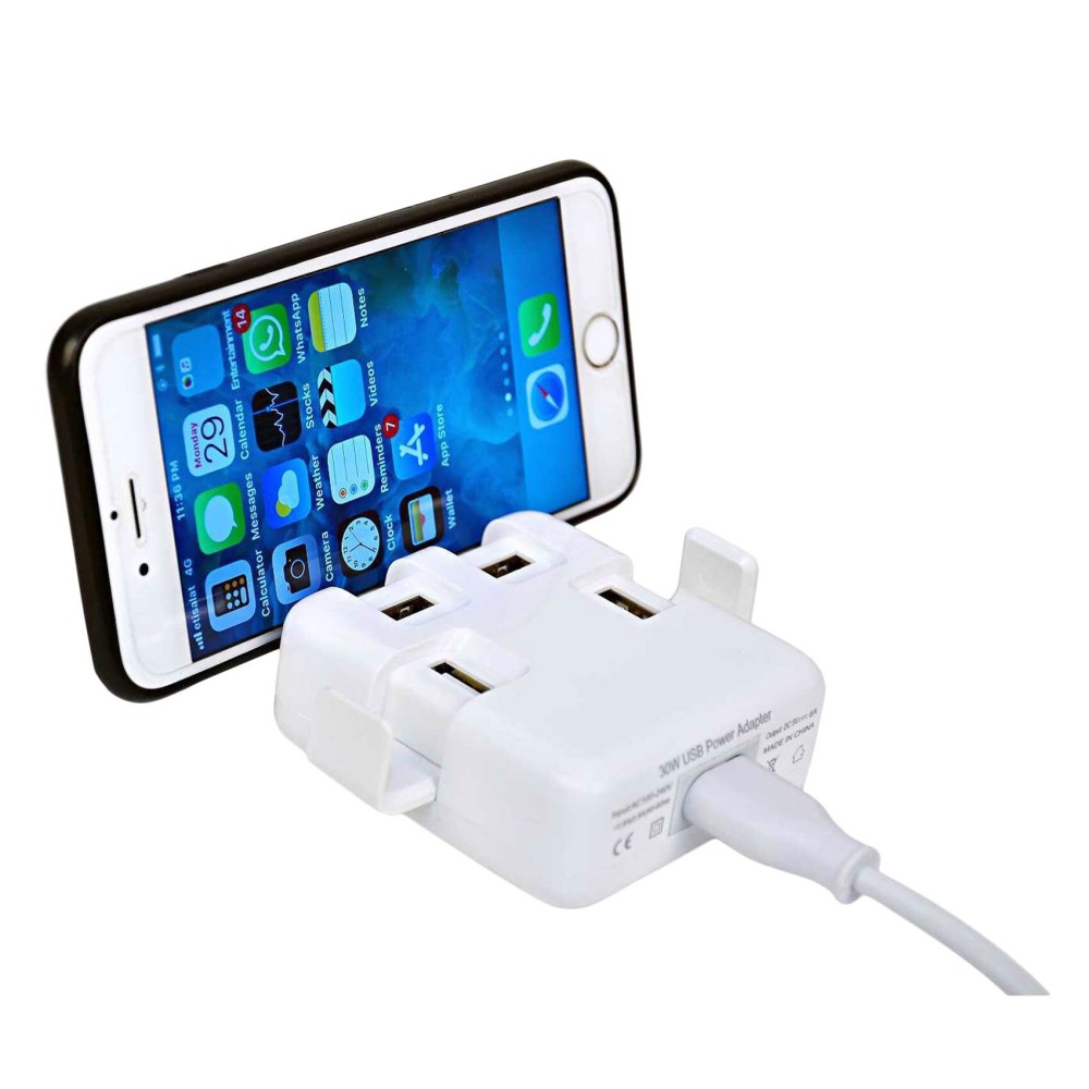 First 1 USB Desktop Charger White