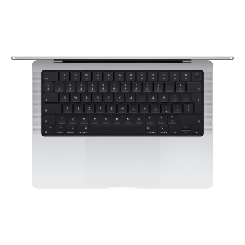 Apple MacBook Pro 14 Inch, 8GB RAM, 512GB SSD, Silver (Apple M3 Chip, 8-Core CPU And 10-Core GPU, English/Arabic Keyboard, MR7J3AB/A)