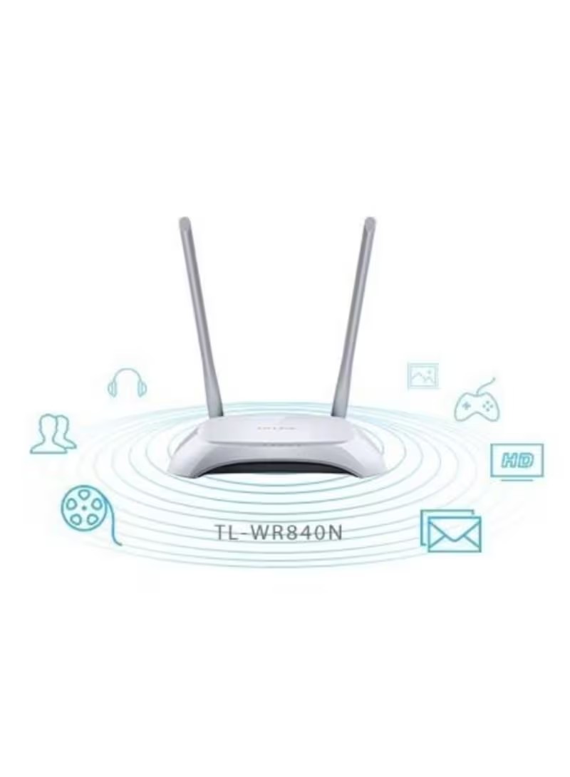 TP-LINK - Tp-Link Tl-Wr840N 300 Mbps Wireless N Router - White 300Mbps