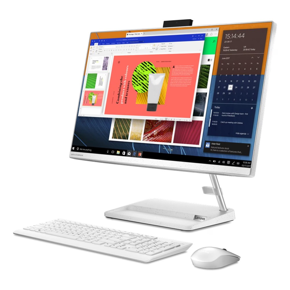 Lenovo IdeaCentre All-in-One 3 24ALC6 Desktop with 23.8-Inch Display AMD Ryzen 7 Processor 16GB RAM 512GB SSD AMD Radeon Graphic Card White