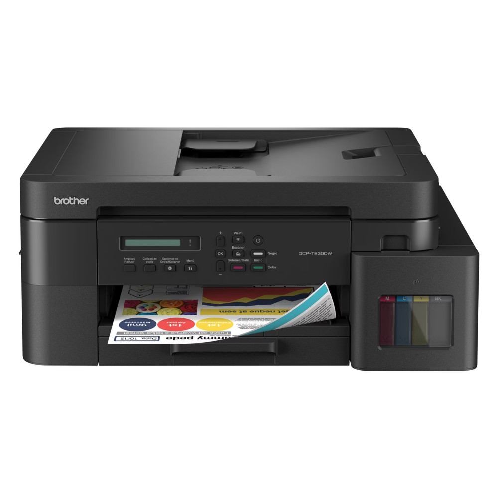 براذر طابعة 3 في 1 مزودة بخزان حبر واي فاي DCP-T830W أسود