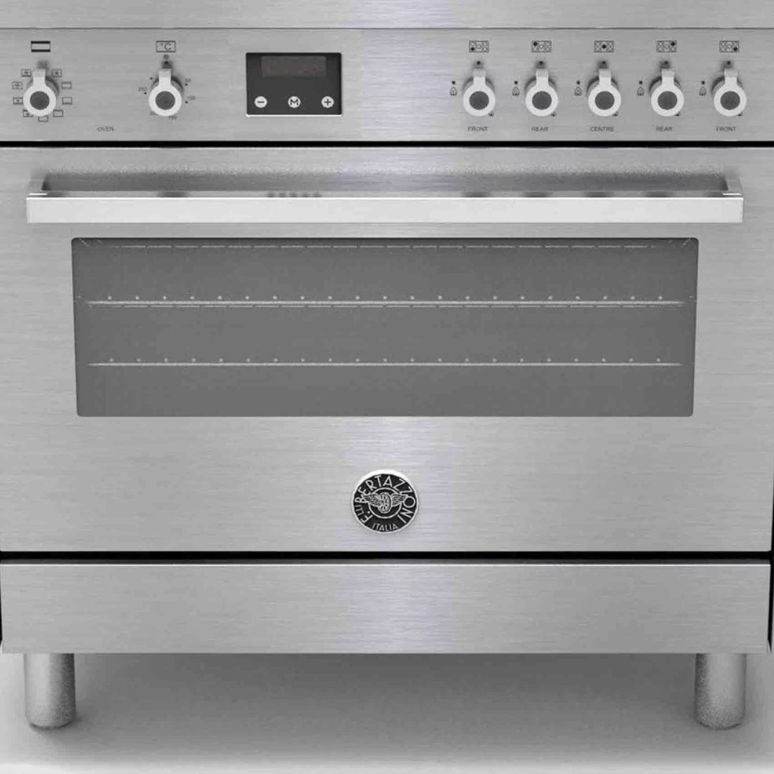 بيرتازوني فرن كهربائي وغاز متعدد الوظائف فضي PRO905MFELXE