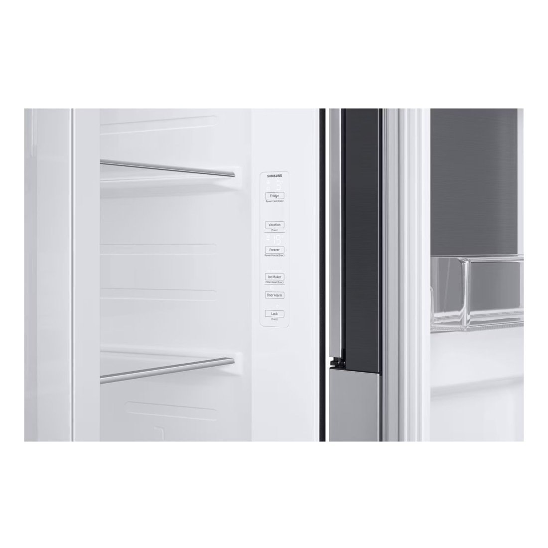 Samsung Side By Side Refrigerator RH65DG54R3S9AE Refined Inox 610L