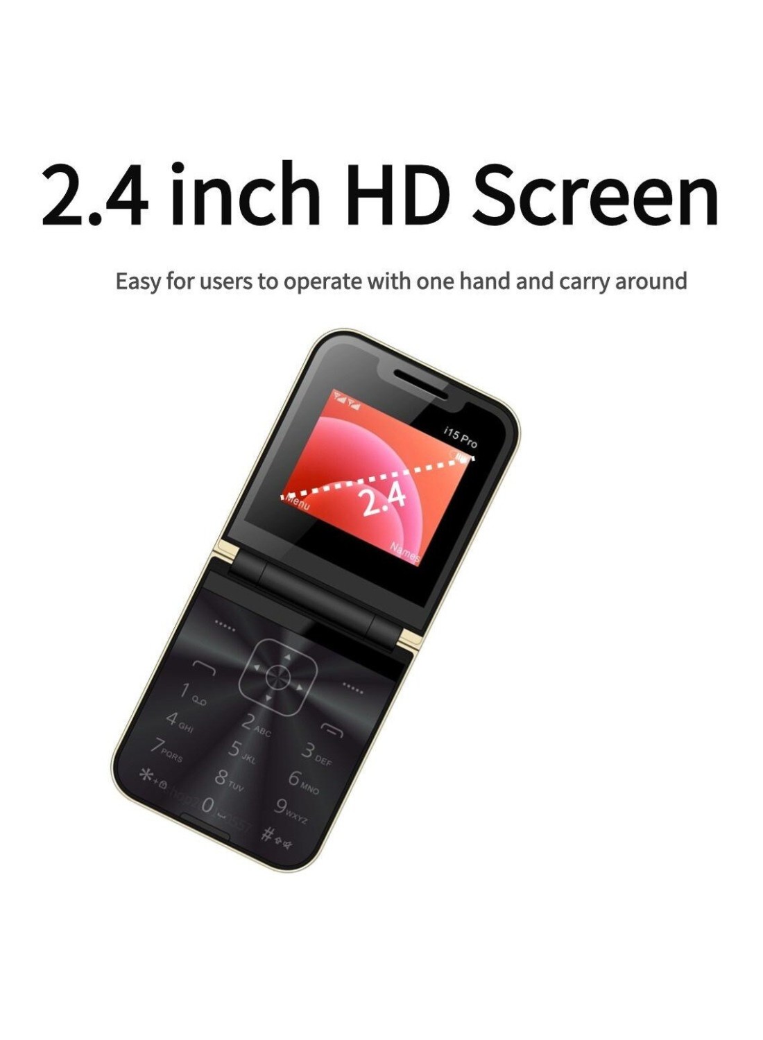 Hope Flip Mobile Phone with Auto Call Recording FM Radio, Speed Dial Magic Voice GSM Dual SIM Unlocked Foldable Cellphone