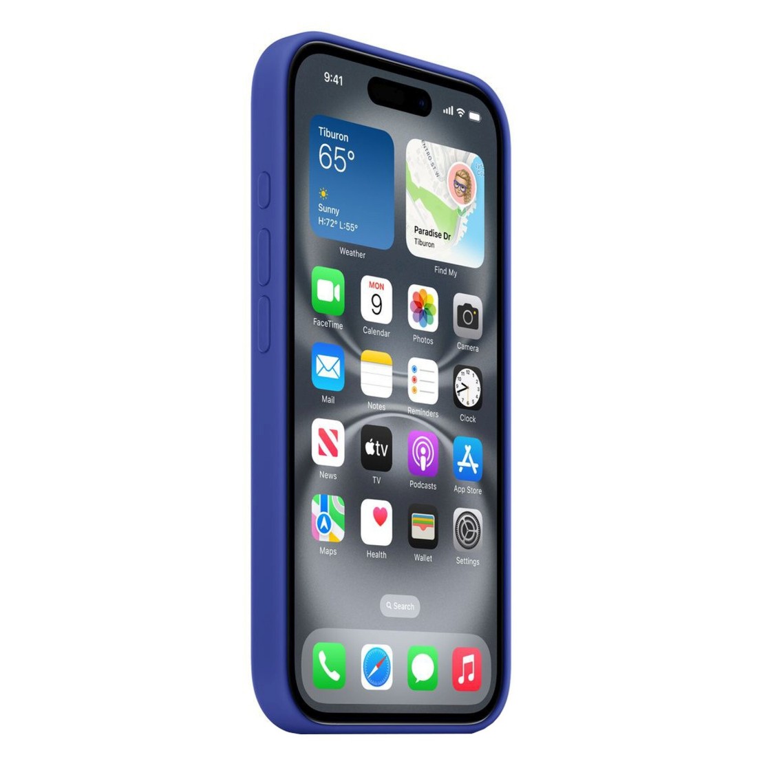 Apple Silicone Case Cover With MagSafe For iPhone 16 Ultramarine