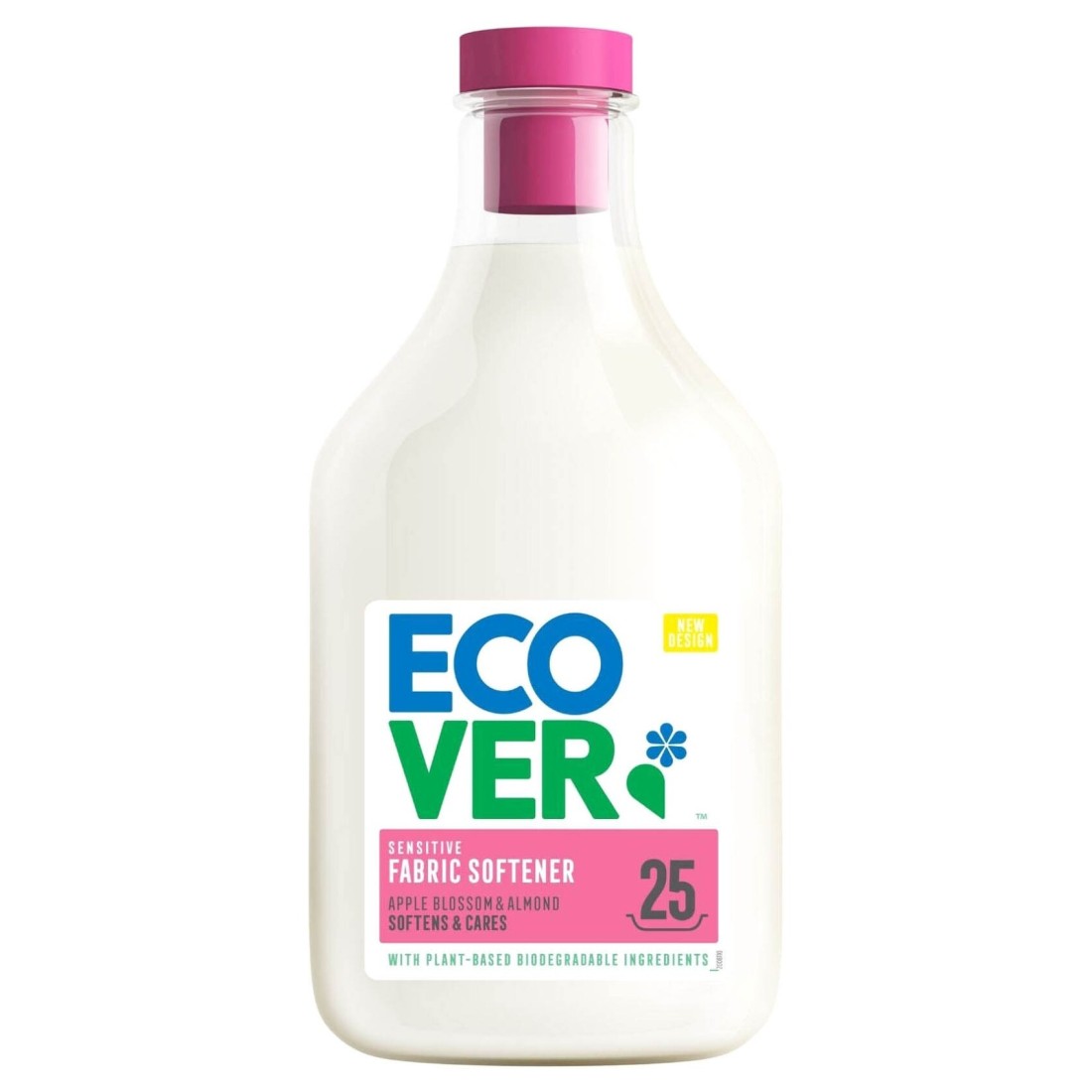 Ecover Sensitive Fabric Softener, Apple Blossom and Almond, 750ml Pack of 2