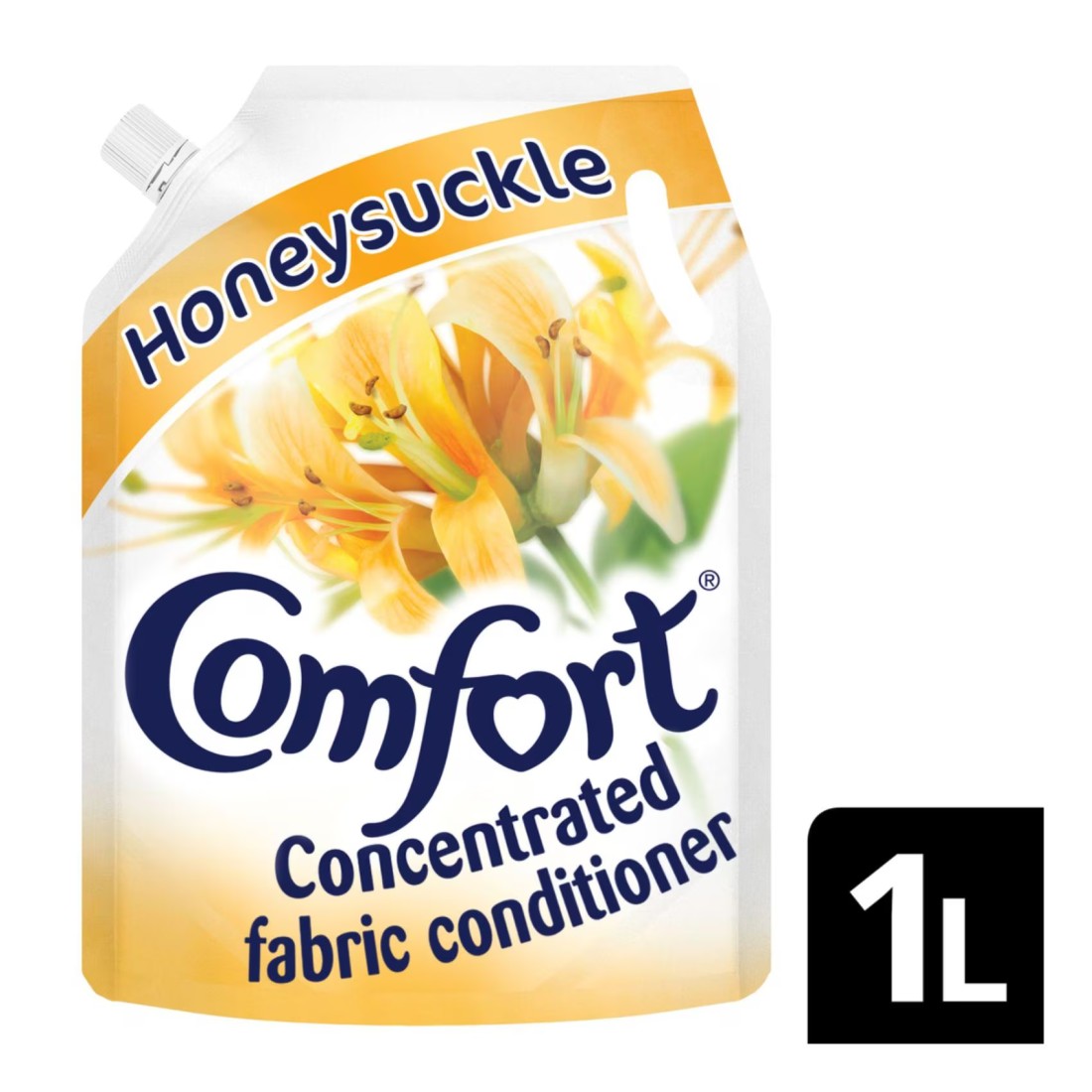Comfort Honeysuckle Concentrated Fabric Conditioner White 1L