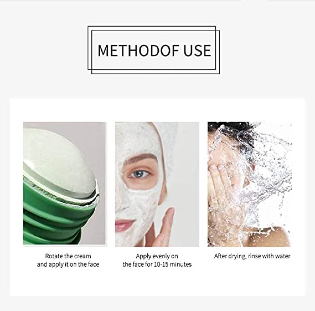 Green Tea Purifying Clay Stick Mask,For Face Moisturizes Oil Control,Deep Clean Pore,Exfoliating Mask