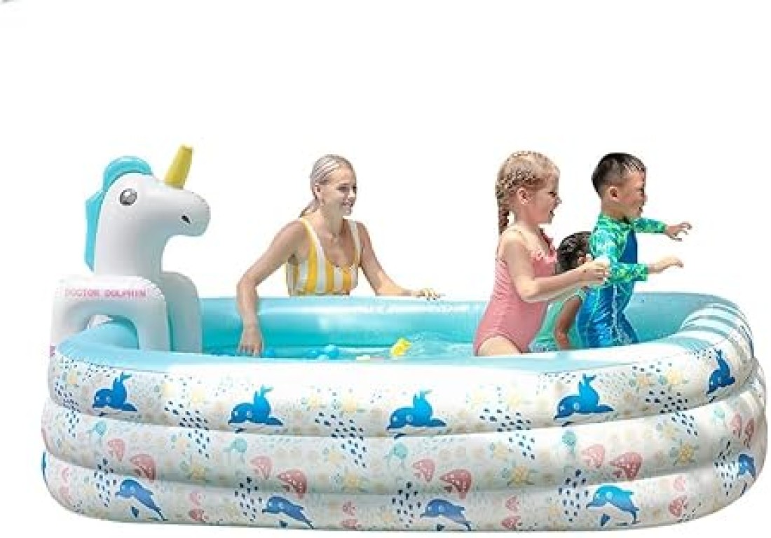 DOCTOR DOLPHIN INFLATABLE SWIM POOL, 300x180x60CM ,3+Years