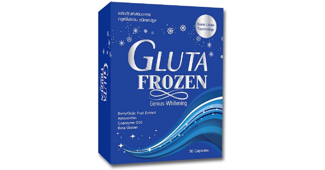 Gluta Frozen Genius Whitening Nano Licaptechnology 30 Capsules Product of Thailand