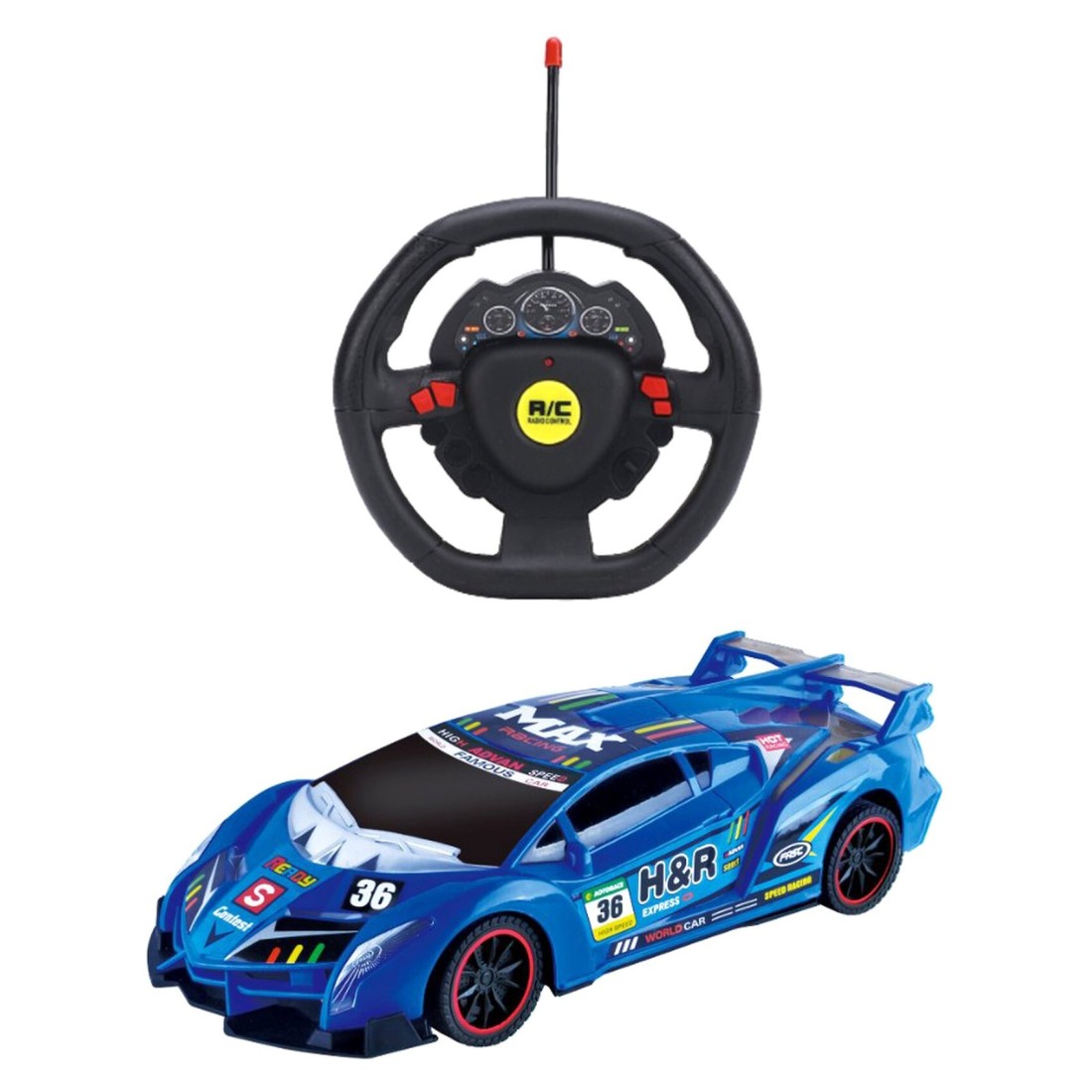 Kidz. Super Racer Remote Control Car Toy Assorted 2 PCS
