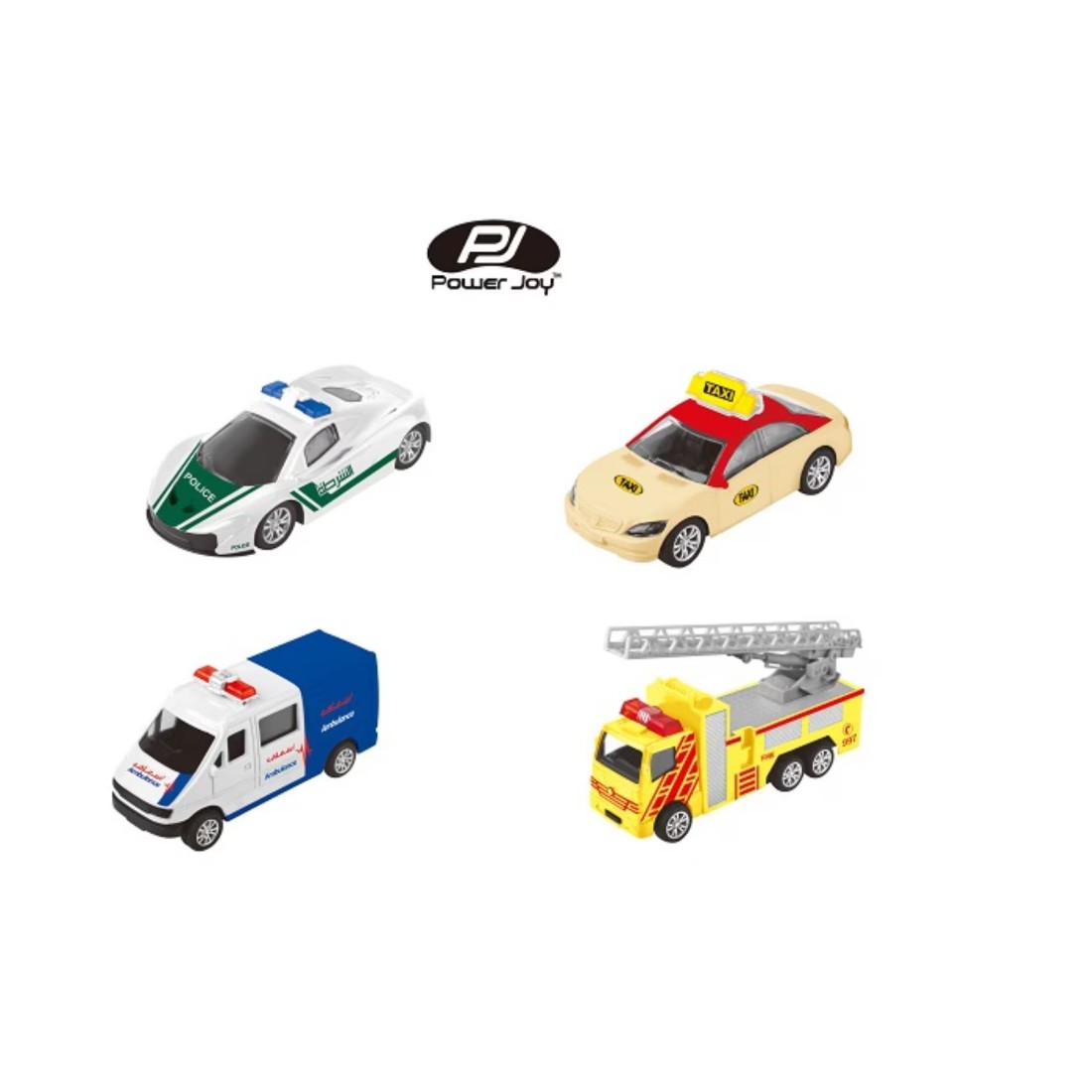 Power Joy 1:43 Dubai City RC Car Set Multicolour Pack of 4
