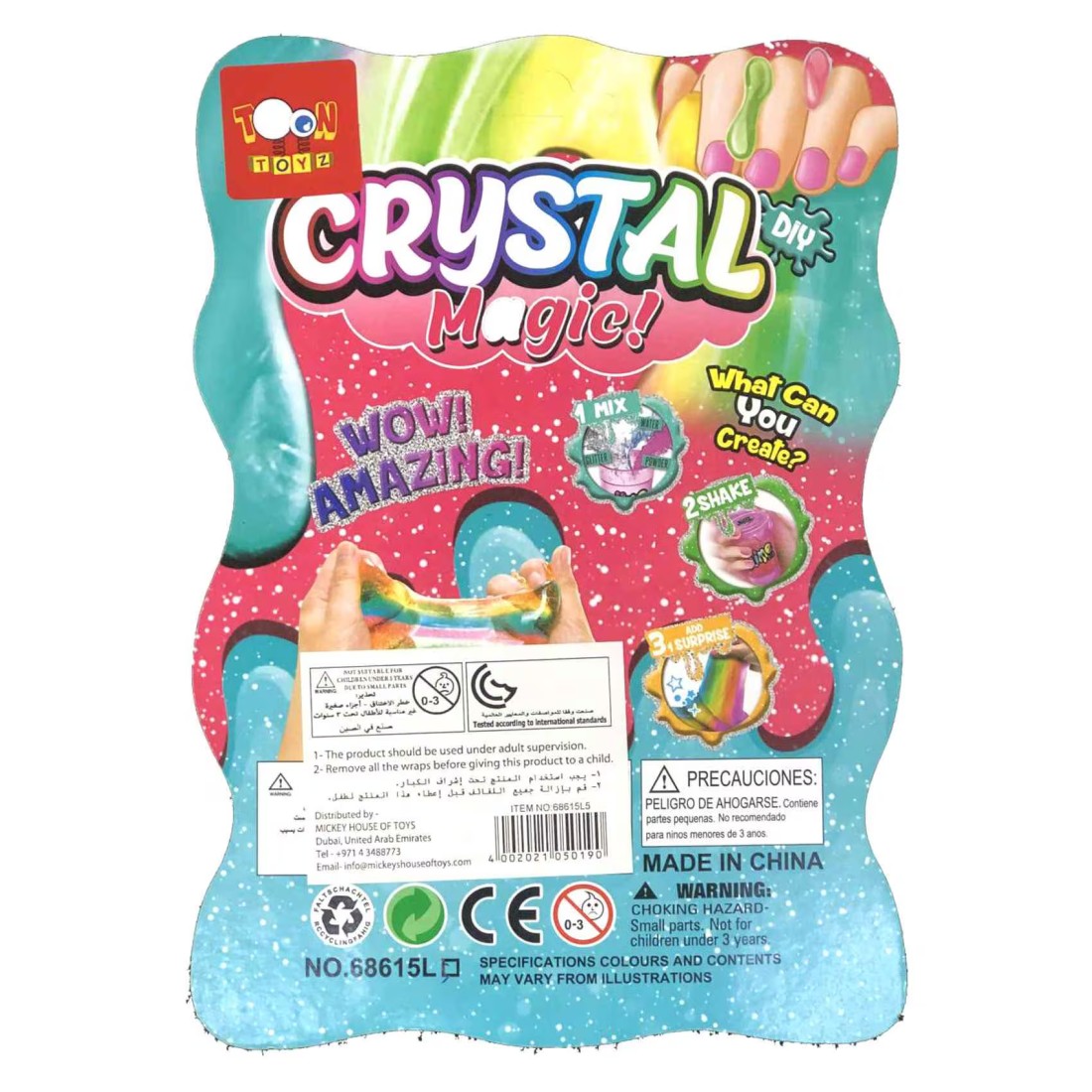 Toon Toyz Crystal Magic DIY Slime Green