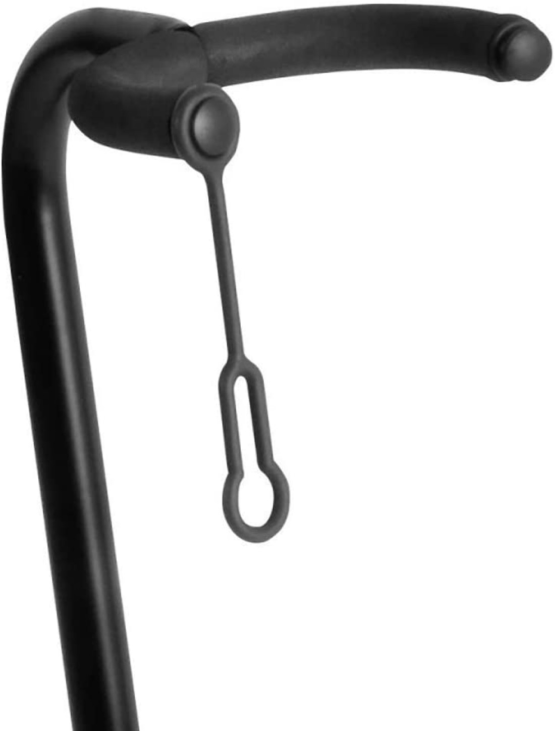 Mike Music Adjustable Guitar Stand; Holds Single Electric or Acoustic Guitar (Single Stand, Black)