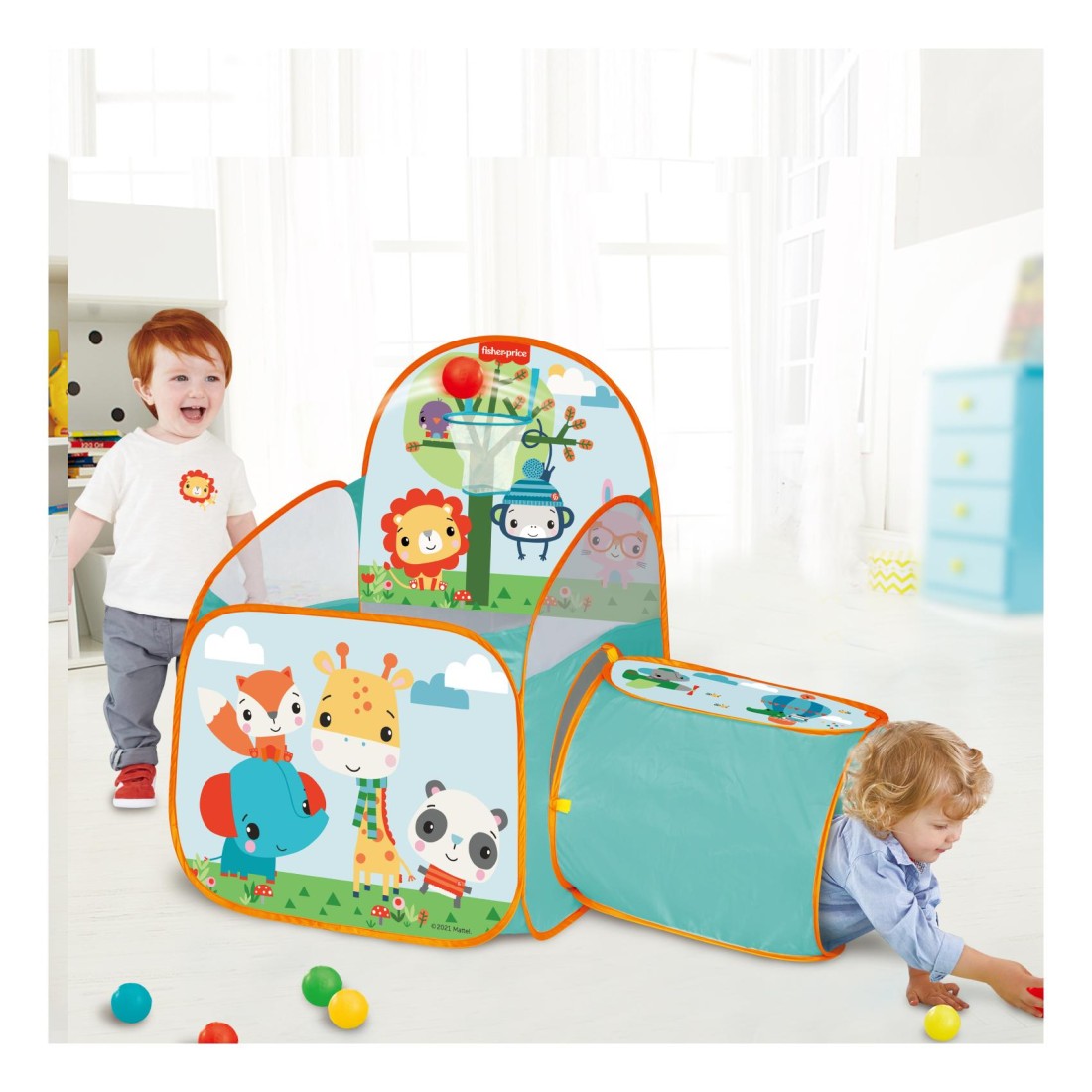 Fisher-Price Ball Pit Playset with Tunnel and 25 Balls