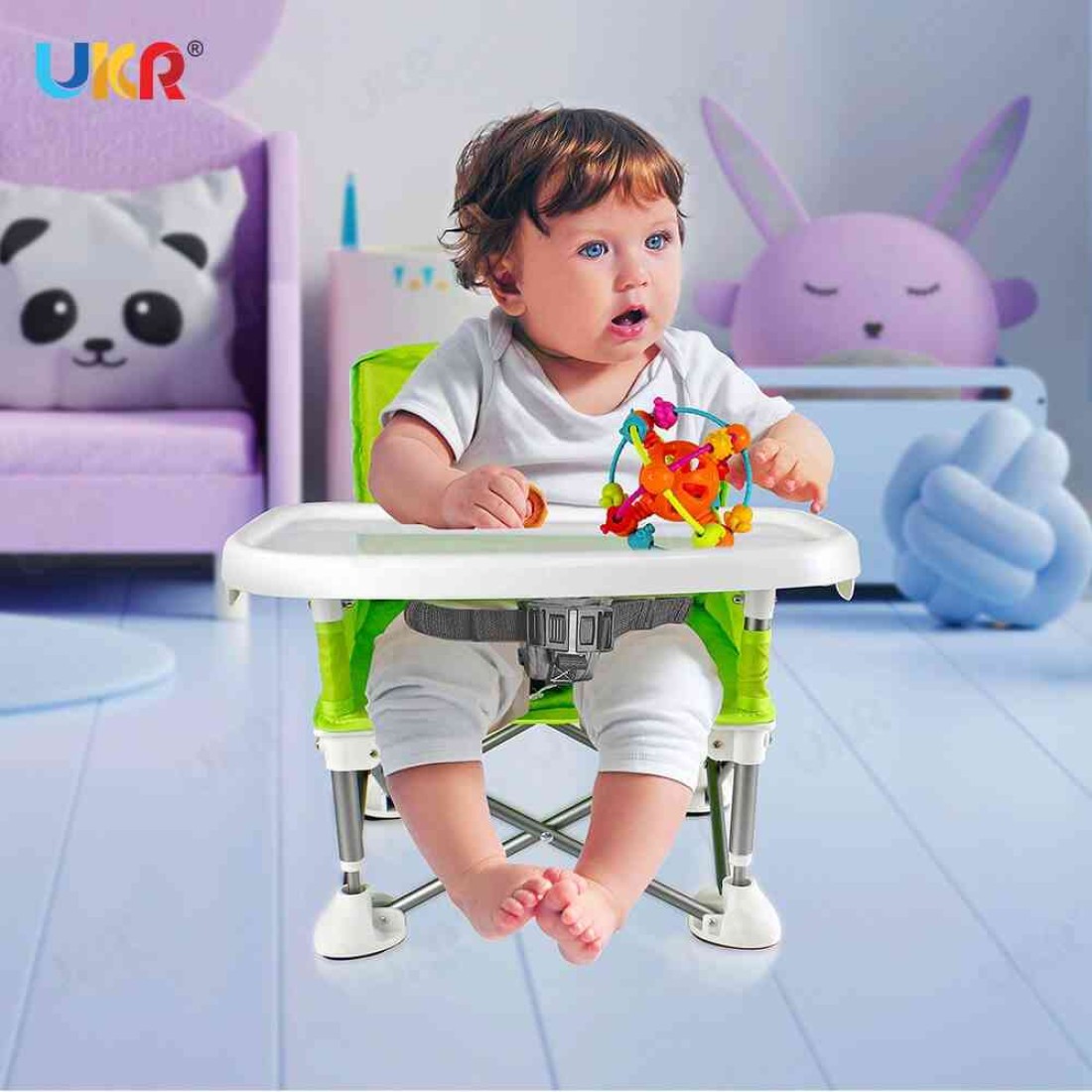 Baby Chair Foldable with Bag Green