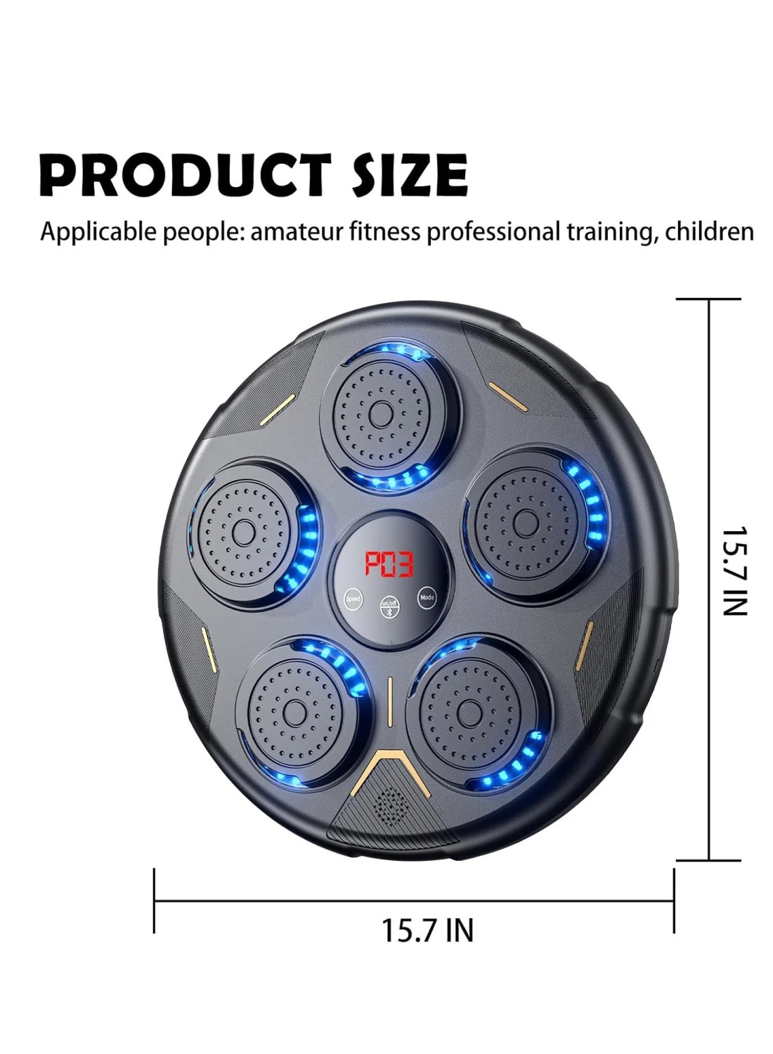 Smart Boxing Machine – Wall-Mounted Musical Punching Equipment with Bluetooth for Home Workout – Includes Gloves – Perfect for Adults & Kids