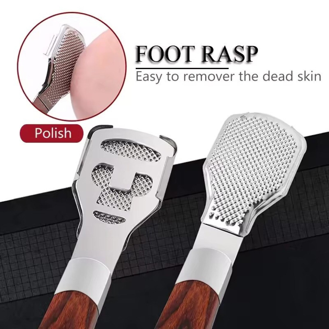Professional Feet Callus Remover Pedicure Tool Set – Foot Shaver, Scraper, Dead Skin Peeler, Rasp File, Corn & Cuticle Cutter – Smooths Cracked Heels