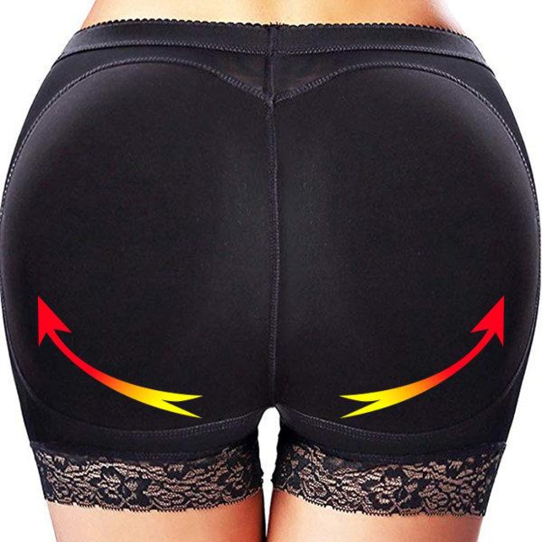 Aiwanto Large Butt Lifter Butt Lifting Underwear Shapewear Butt Lifting Hip Padded Shapewear Shorts (L)