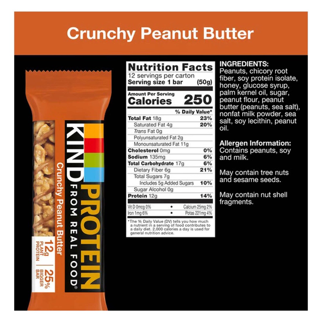 Be-Kind Crunchy Peanut Butter Protein Bar 42g Pack of 3