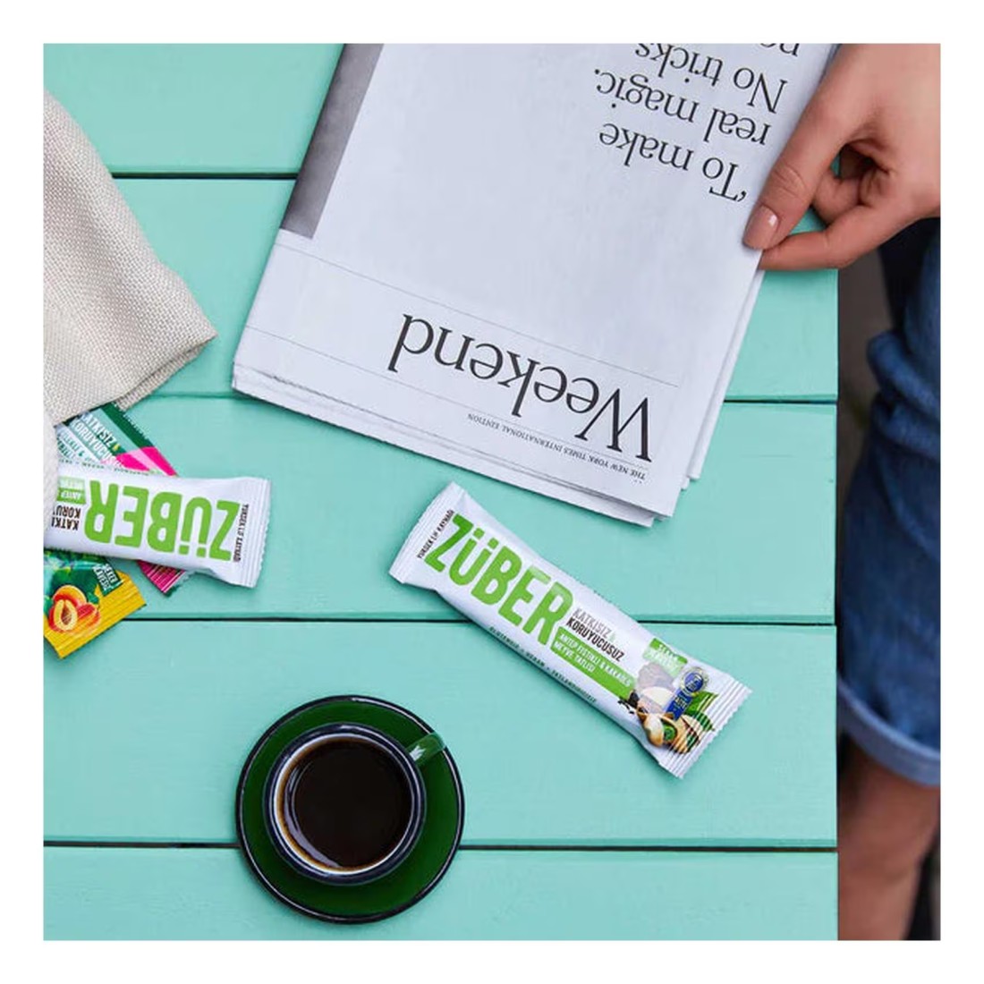 Zuber Pistachio and Cocoa Fruit Bar 35g