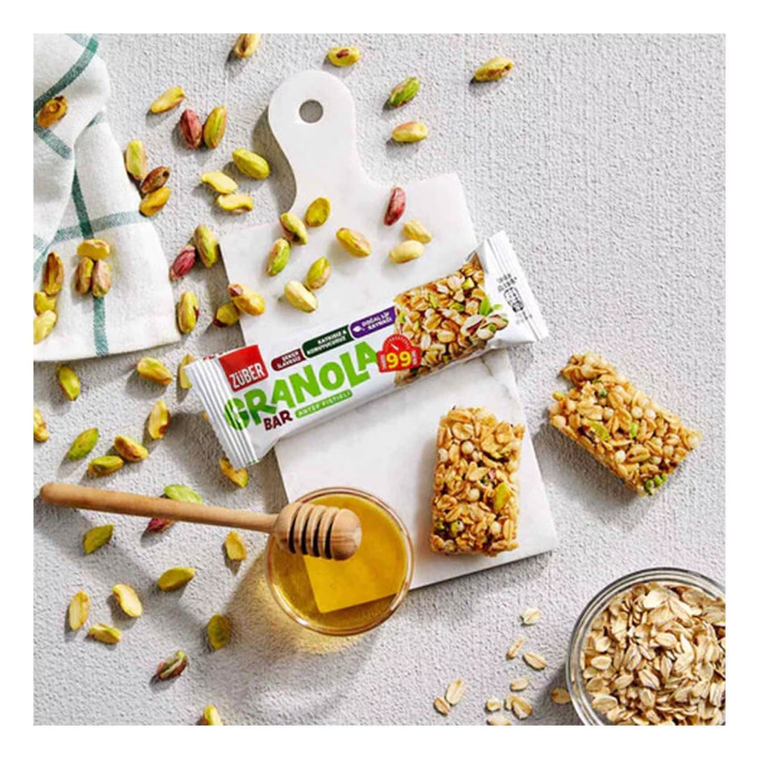 Zuber Granola Bar Pistachio 25g