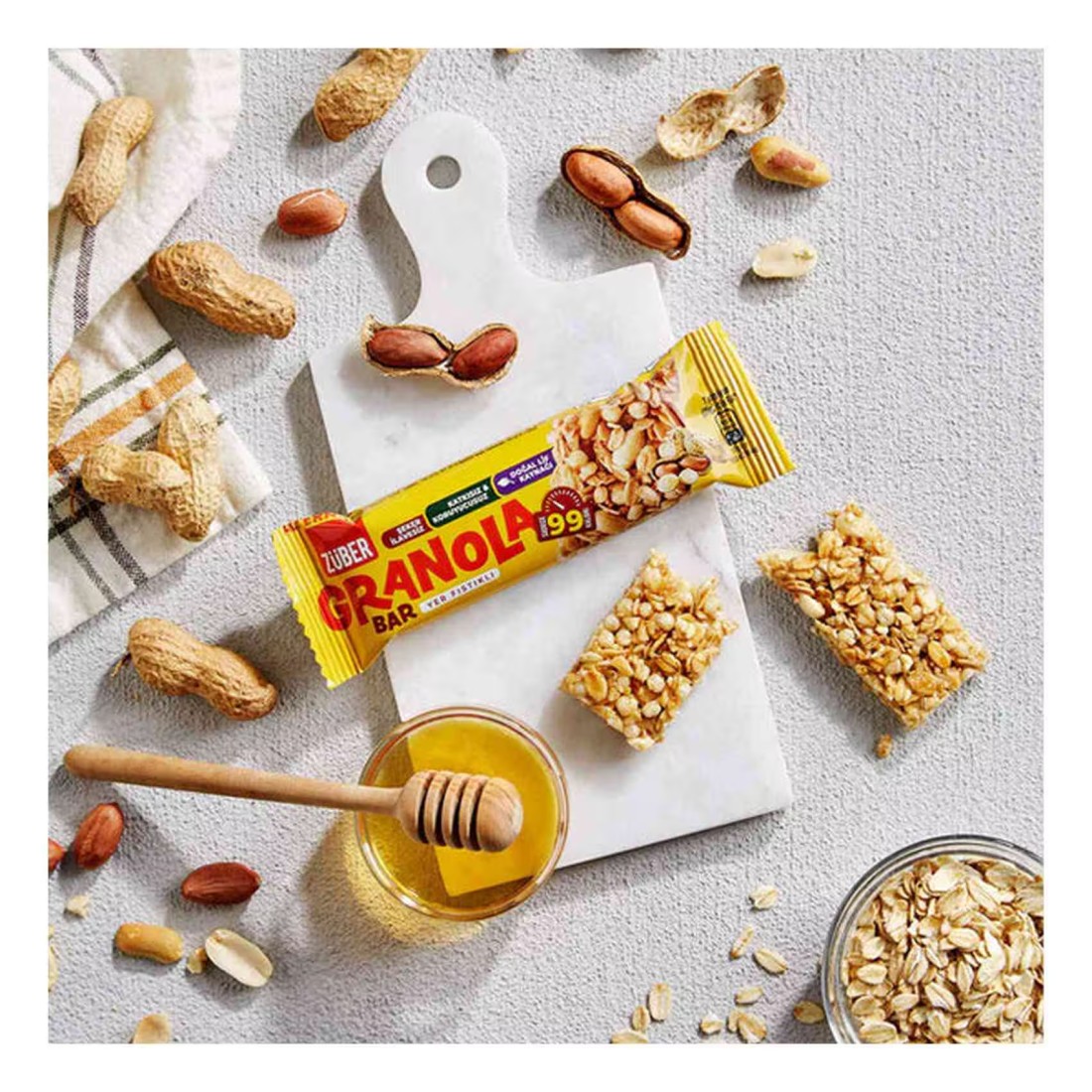 Zuber Granola Bar Peanut 25g