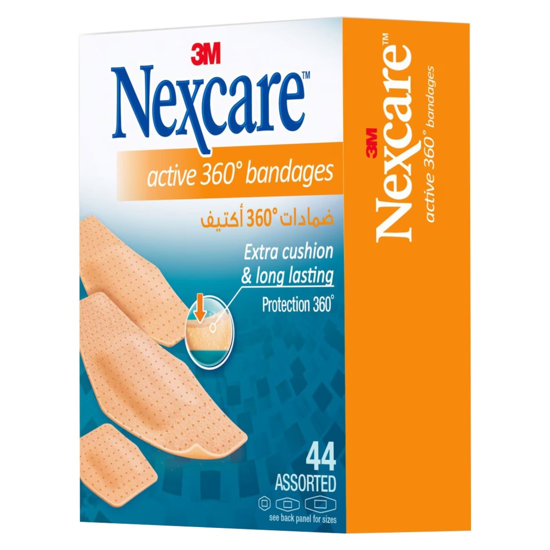 Nexcare Active 360 Bandages Assorted 44 Strips