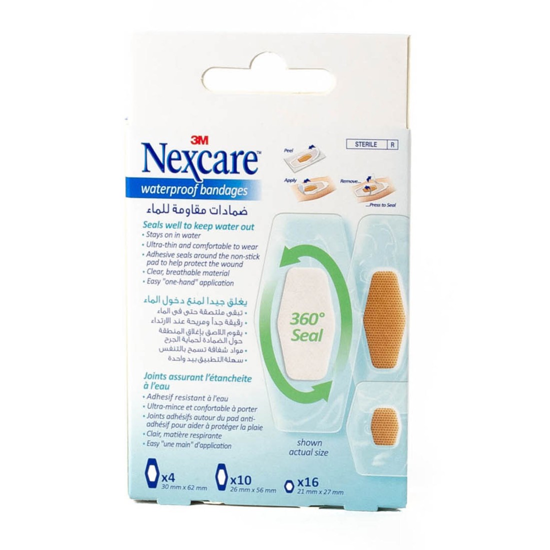 Nexcare Waterproof Bandaged Assorted Brown 30 count