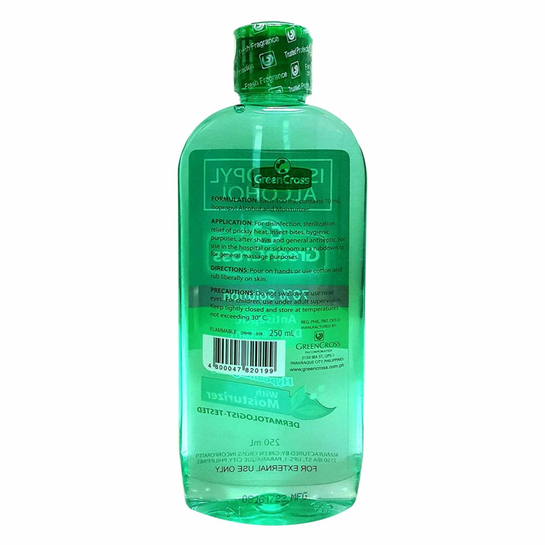 Green Cross Isopropyl Alcohol Antiseptic Disinfectant 250ml