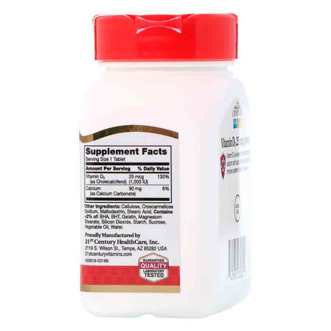 21st Century Vitamin D 1000IU 110 Supplement Tablets