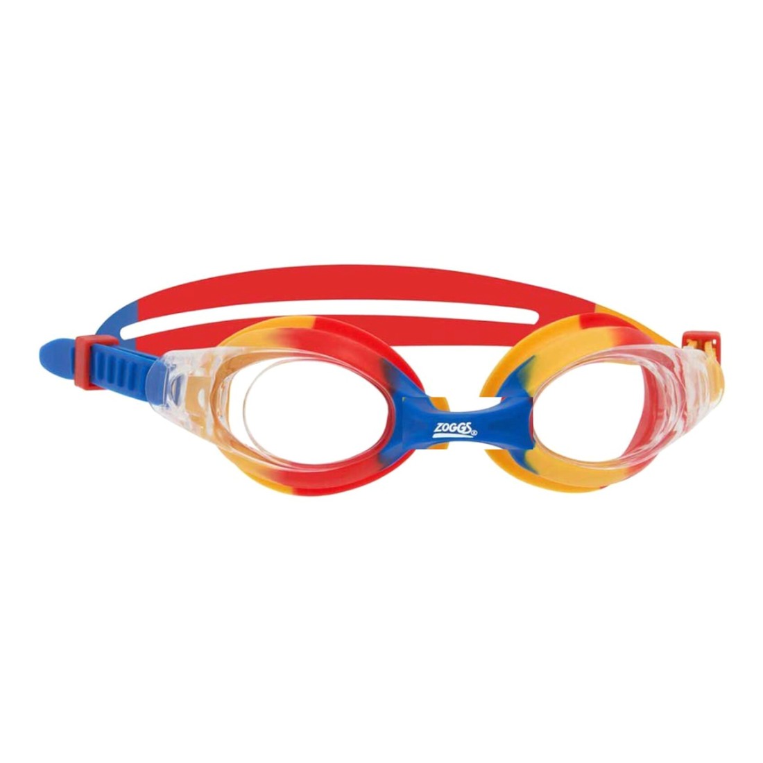 Zoggs Little Bondi Swimming Goggles for Kids Yellow Red Clear 0 to 6 Years