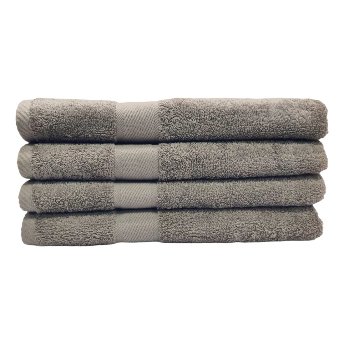 La Collection 420 GSM Cotton Bath Sheet Mid Grey 100x150cm