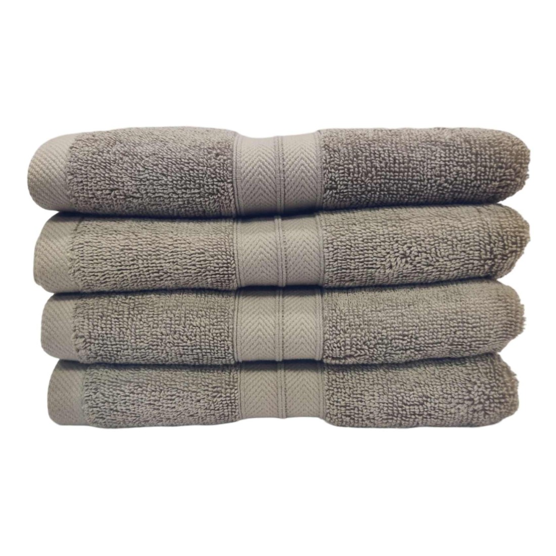 La Collection 550 GSM Cotton and Viscose Hand Towel Brown 50x90cm