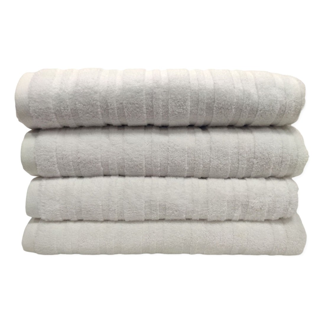 La Collection 500 GSM Cotton Zero Twist Bath Towel 22001155 Bright White 100x150cm