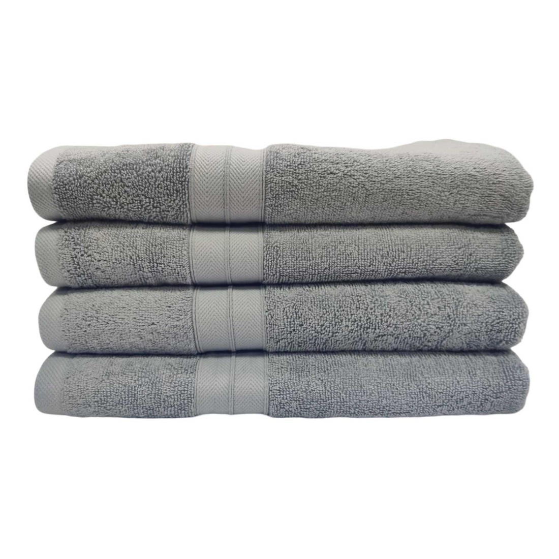 La Collection 550 GSM Cotton and Viscose Bath Sheet Pale Blue 100x150cm