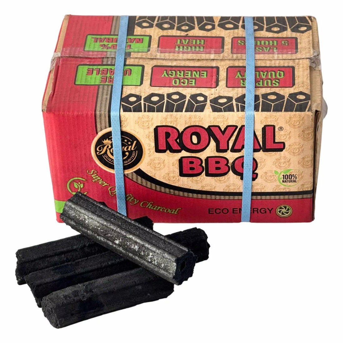Royal Sawdust BBQ Coal Red Box 8kg