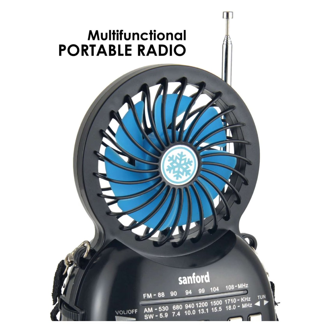 Sanford Multifunctional Rechargeable Radio With LED Night Light