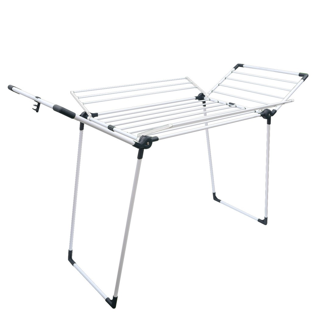 Winsor Cloth Drying Foldable Stand 21 Meters Strong and durable tubes with Rust Proof Powder Coating Clothes Dryer Drying Stand Laundry Heavy Duty Clothing Racks - WR80827 White