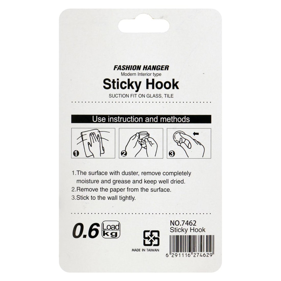 GTT Life-Fashion Hanger Sticky Hook 7462