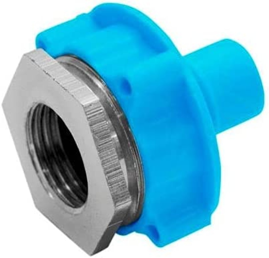 Abbasali CP Reducer Bush for Connecting Washing Machine Pipe with Angle Valve and Teflon Tape - 3/4 x 1/2ines