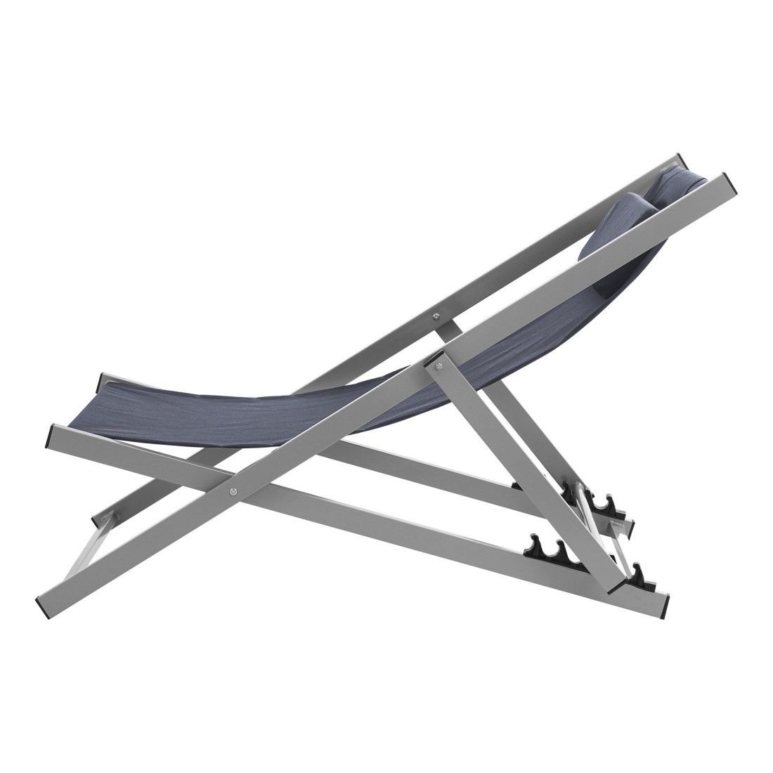 MyChoice Straight Text 5 Position L Chair Black