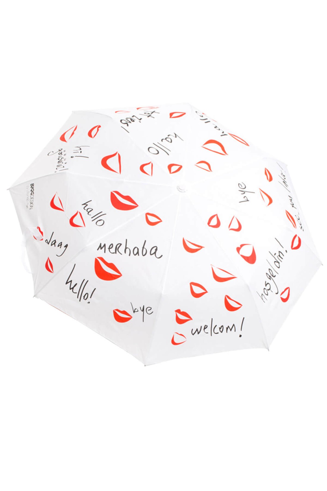 BiggDesign White Mini Umbrella From Any Language