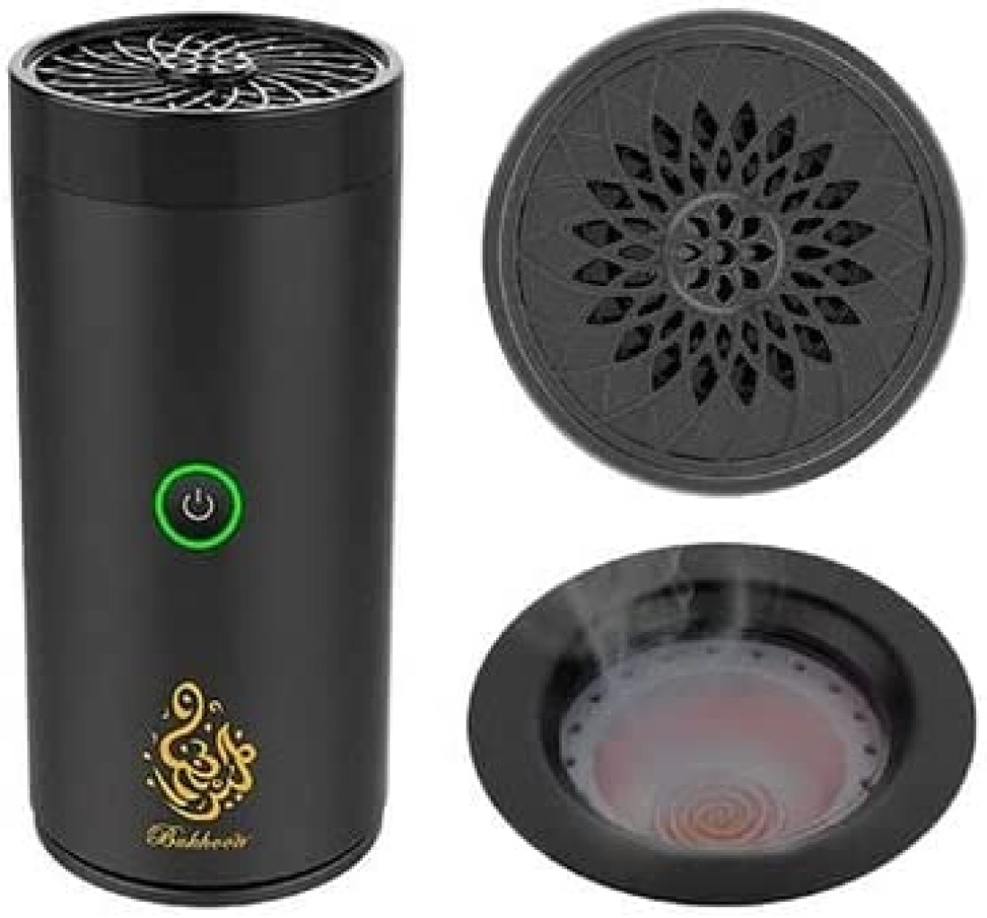 Aclix Rechargeable Bakhoor Incense Burner Black 14x7x7cm