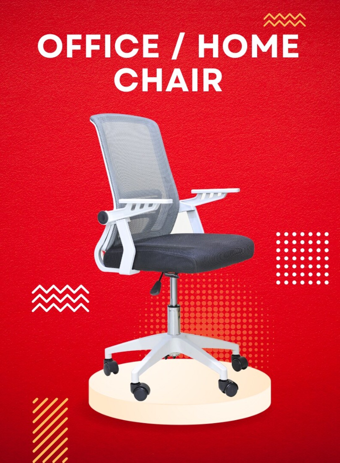 Arfan Ergonomic Office Chair with Lumbar Support, Thicker Cushion, 360-Degree Swivel, Adjustable Height, and Smooth Casters &ndash; Durable &amp; Comfortable Desk Chair for Home and Office