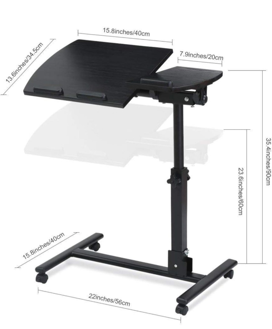 Laptop Table Small Folding Lap Desk Bed Tray Portable Foldable Table for Working Reading Studying