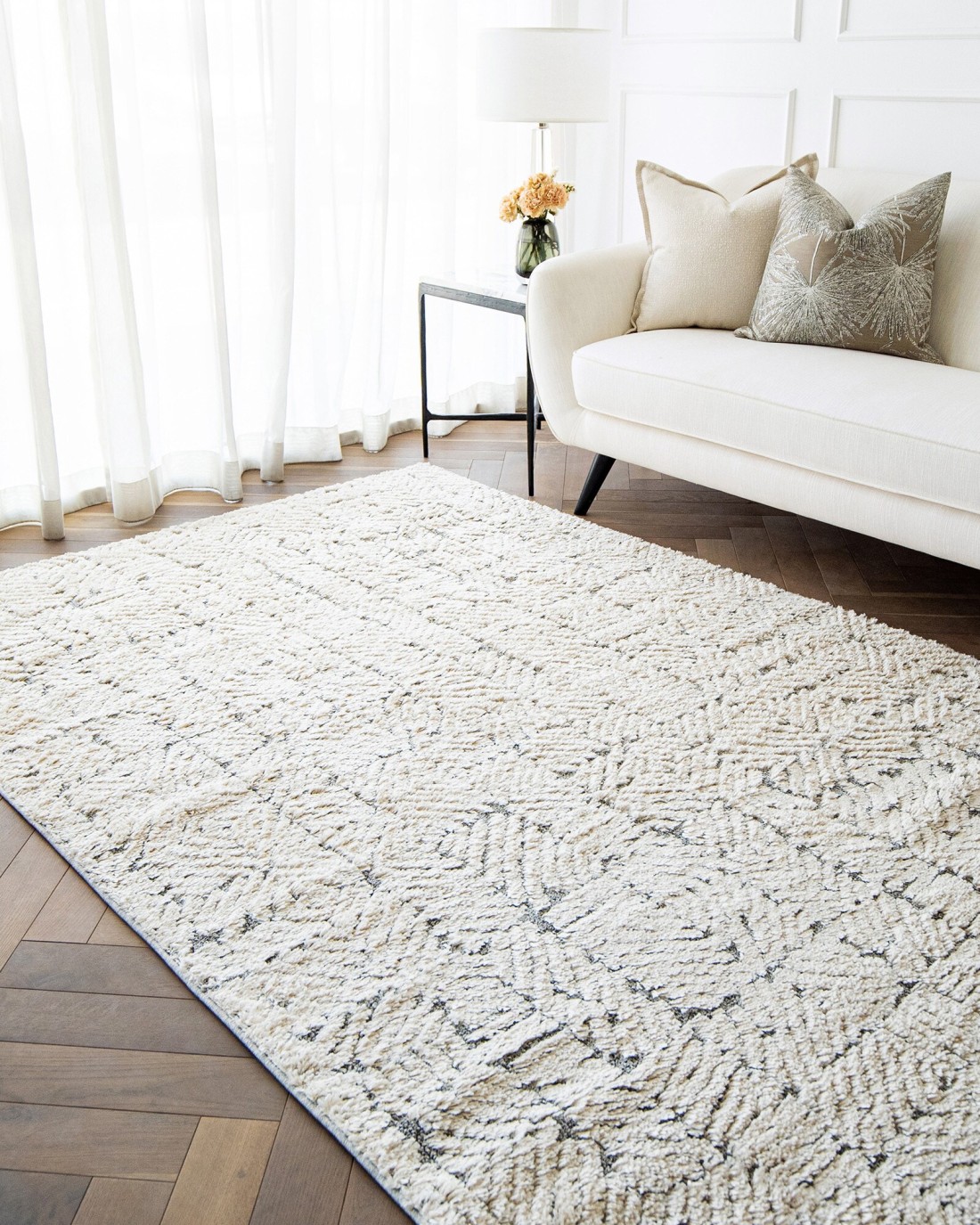 Conrad Sandy 150 x 80 cm Carpet Knot Home Designer Rug for Bedroom Living Dining Room Office Soft Non-slip Area Textile Decor